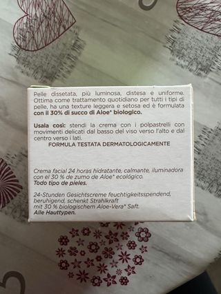 Bottega Verde Crema Viso Aloe 24 Ore