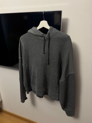 Sudadera gris Oversize ZARA – Talla M