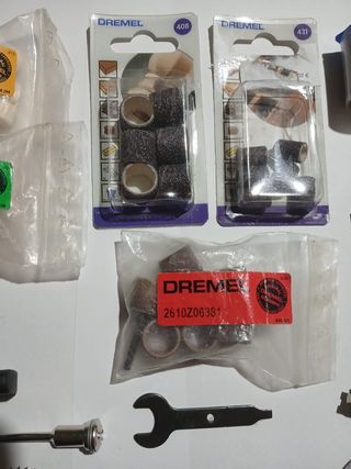 Accesorios Dremel lijas tambor y conos