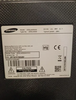TV Samsung 32 Negra Sin Smart TV