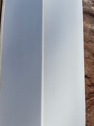 Zócalo PVC Blanco en buen estado 60metros lineales