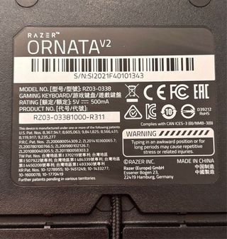 Teclado Razer Ornata v2 RGB
