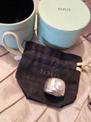 Anillo Tous Plata y Perla Talla 10 tienda  ORIGIN.