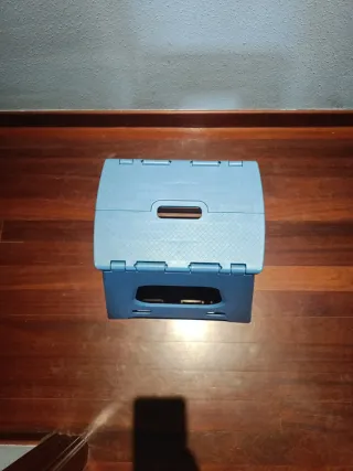 Banqueta plegable azul URGE VENTA POR MUDANZA