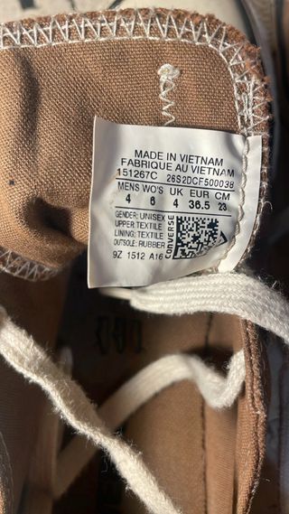 Converse All Star Marrones Talla 36.5