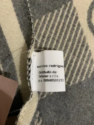 Sciarpone Beige/Grigio donna nuovo