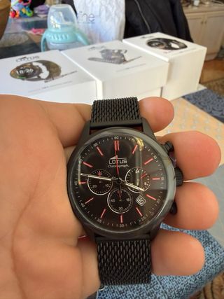 Reloj Lotus 18700/1 Cronógrafo Negro