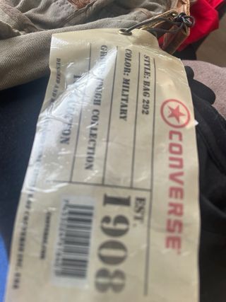 Bolso Bandolera Converse Verde Militar