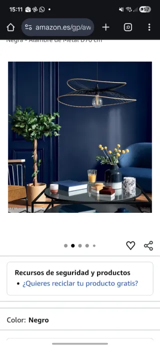 Lámpara diseño moderno