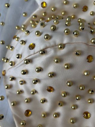 Vestido Princesa Champán con Pedrería