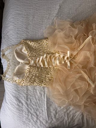 Vestido Princesa Champán con Pedrería