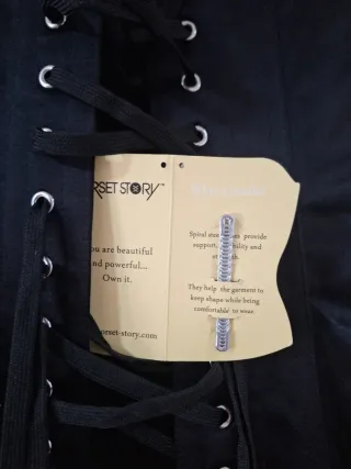 Corsé negro sin estrenar talla única