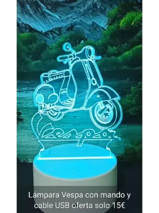 Lámpara LED Vespa con Mando