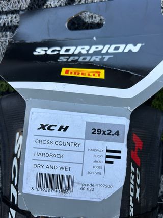 Cubierta Pirelli Scorpion Sport XC 29x2.4 Tubeless
