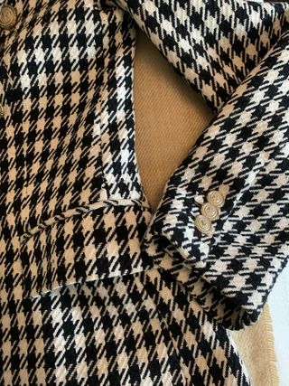 Americana Zara Pata de Gallo Botones Dorados XS