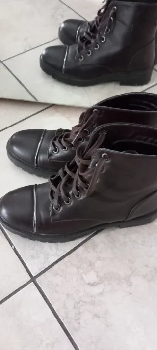 Stivali invernali donna neri e marrone