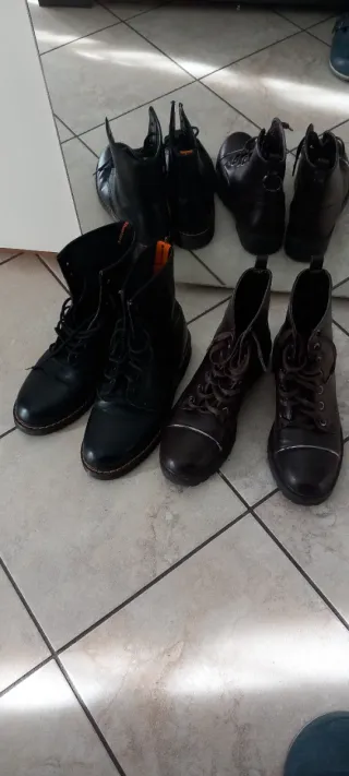 Stivali invernali donna neri e marrone