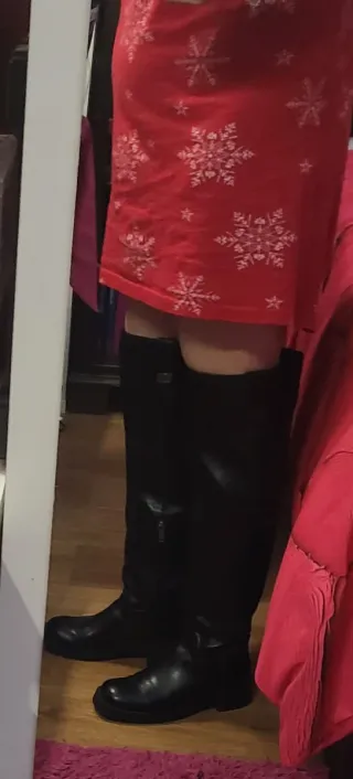 Botas altas negras con plataforma