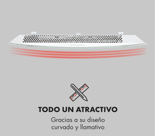 Klarstein Radiador Eléctrico 2000W Blanco