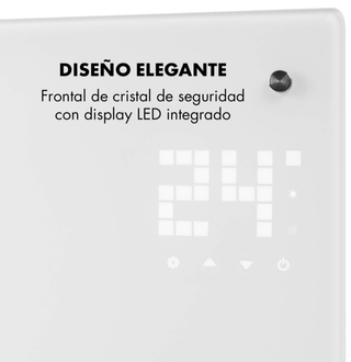 Klarstein Radiador Eléctrico 2000W Blanco