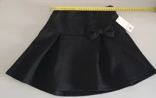 Gonna bambina nera con fiocco