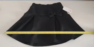 Gonna bambina nera con fiocco