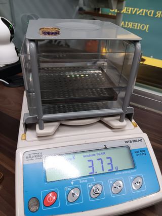 Anillo Oro 18k con Amatistas