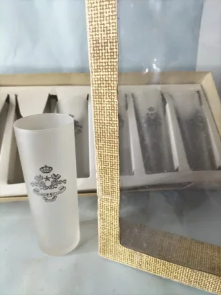 Set di 6 bicchieri antichi Stato Maggiore Esercito