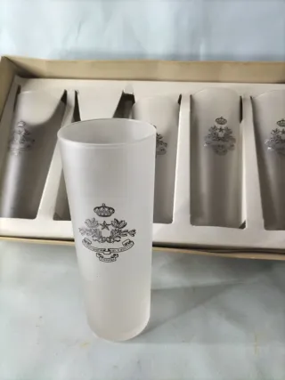 Set di 6 bicchieri antichi Stato Maggiore Esercito