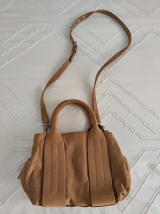 Bolso de mano y bandolera marrón