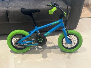 Bicicleta Infantil BIKESTAR BMX 12 Azul/Verde