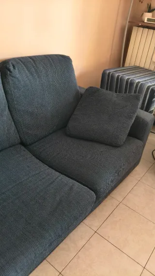 Divano 3 posti blu tessuto, Abbasso il prezzo se..