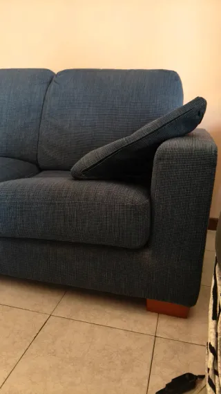 Divano 3 posti blu tessuto, Abbasso il prezzo se..