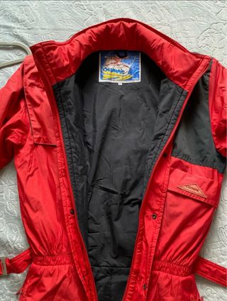 Mono mujer nieve / esquí OLYMPIC rojo