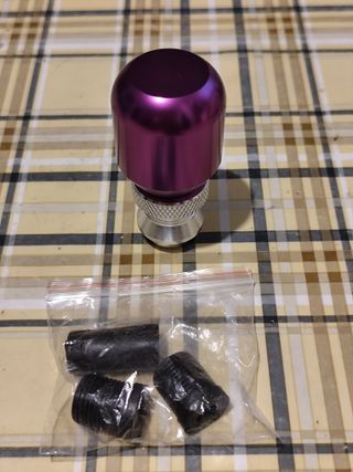 Pomo cambio marchas morado aluminio