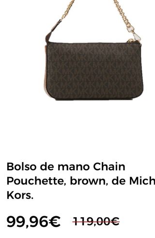 Bolso Michael Kors Original Marrón Dorado