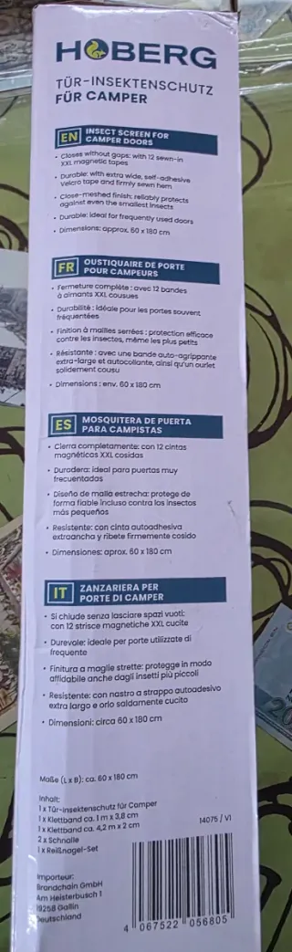 Mosquitera Hoberg para puerta de camper