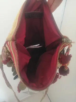 Bolso Dayaday étnico con monedas