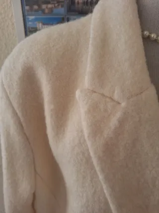Abrigo Zara Beige Ancho