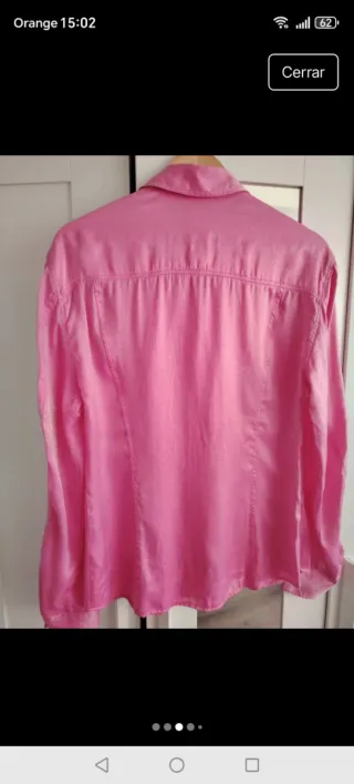 Camisa Versace Rosa y Dorada