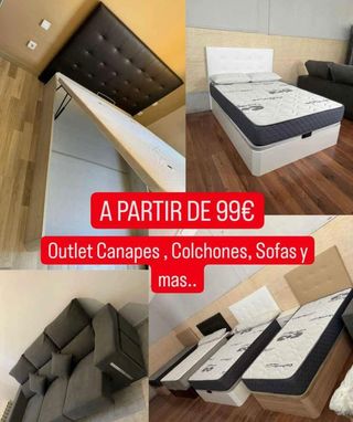 COLCHÓN VISCO Y CANAPÉ NUEVO