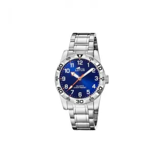 Reloj Lotus Azul y Plateado