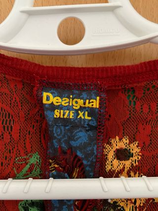 Camiseta Desigual XL Estampado Floral