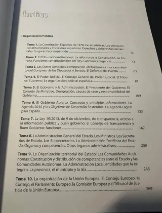 Temario Auxiliar administrativo/a