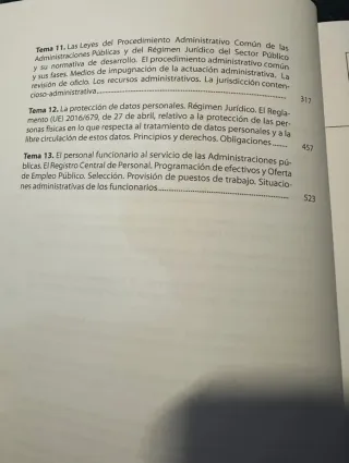 Temario Auxiliar administrativo/a