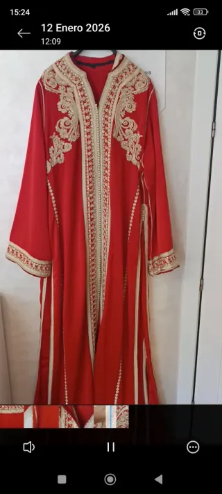 Alquiler Caftán Tfin Traje Moruno Nuevo