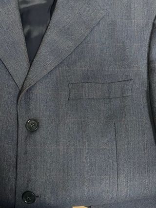 Giacca uomo vintage lana blu