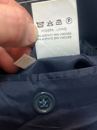 Giacca uomo vintage lana blu