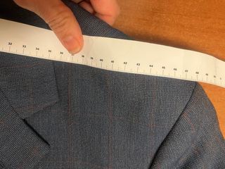 Giacca uomo vintage lana blu