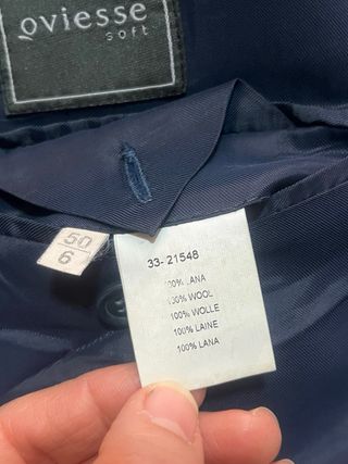 Giacca uomo vintage lana blu